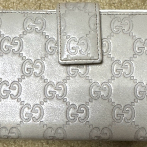 GUCCI GUCCISIMA VINTAGE Beige Wallet with Heart Logo - Picture 7 of 7